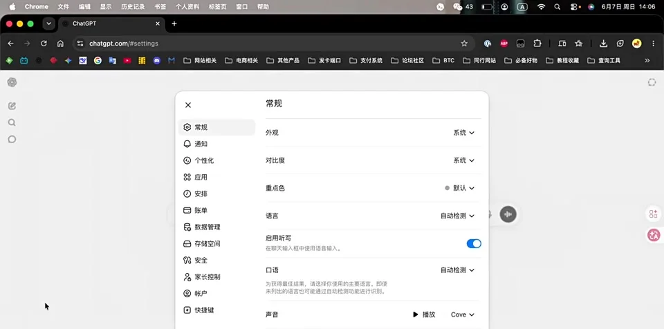 进入 GPT/Codex 账号安全设置页面
